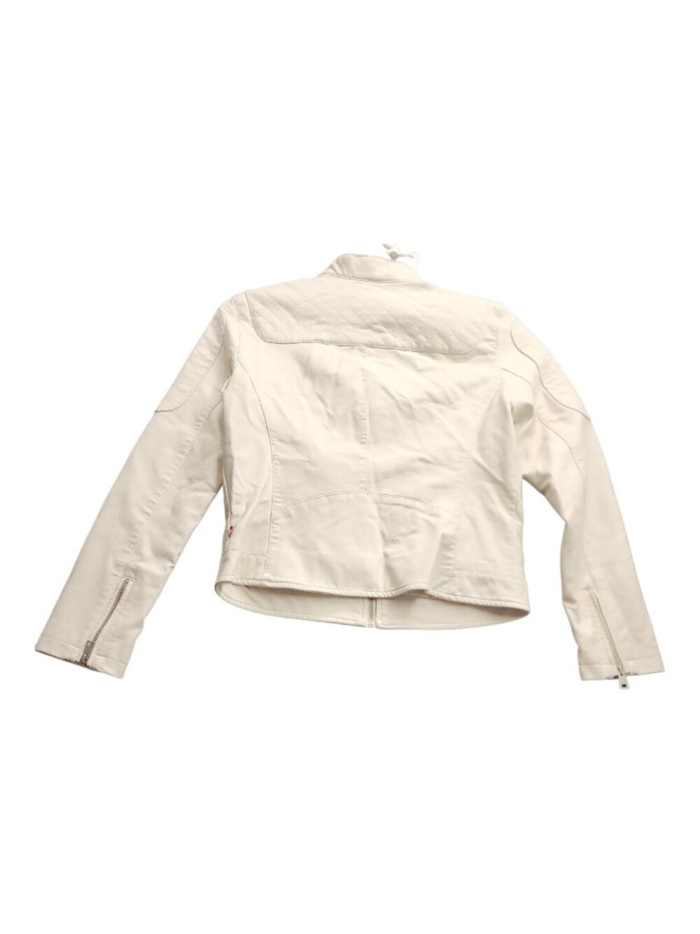 Vintage Levi's Leather Jacket | Quiet Luxury Cropped Moto - Picture 4 of 16